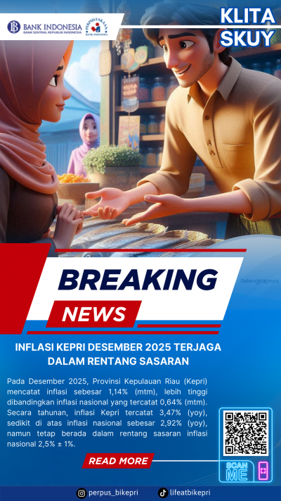 KLITA (Kliping Berita) Perpustakaan Bank Indonesia Provinsi Kepulauan Riau Edisi 6 Januari 2026